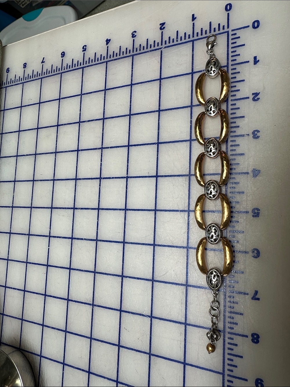 Brighton Gold and Silver Link Bracelet - Women's Elegant Two-Tone Bracelet - Picture 7 of 7